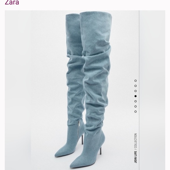 Stylish Blue Women's Boots - Picture 3 of 7